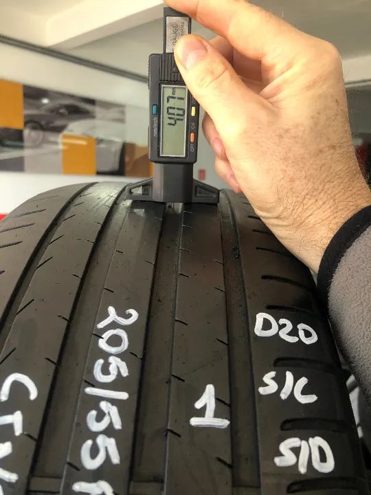 Pneu 205/55r17 Pirelli Cinturato P7 91v (usado) *1 - Foto 4