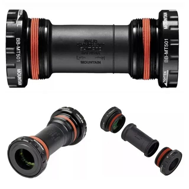 Movimento Central Shimano Mt501 Hollowtech Rosca Bsa - Foto 4