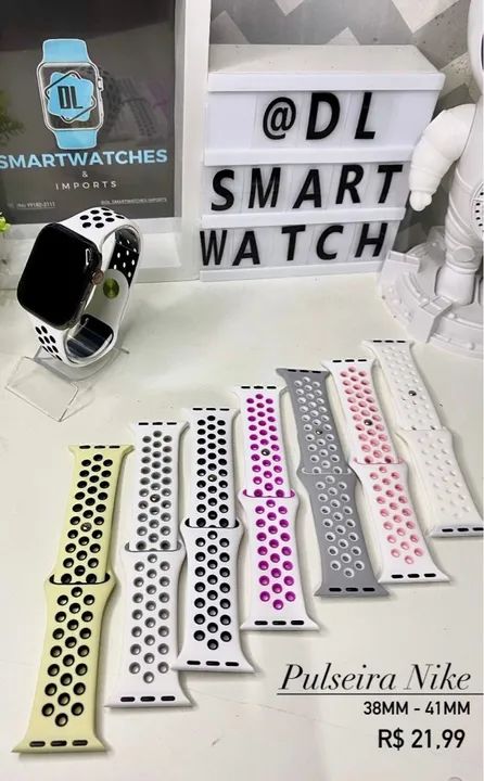 Pulseiras Nike para Smartwatch 38mm-41mm e 42mm ao 49mm - Novas - Foto 3