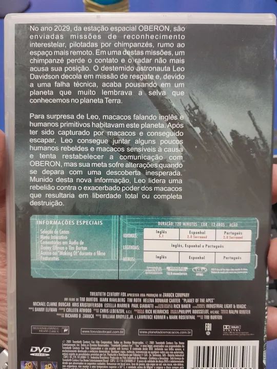 DVD filme Planeta dos Macacos - Foto 2
