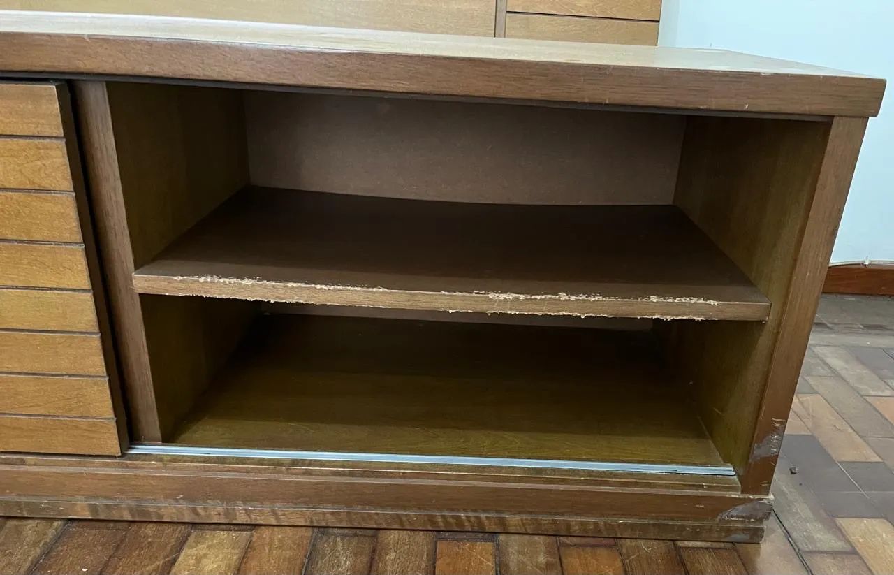 Painel com Rack madeira maciça . - Foto 3