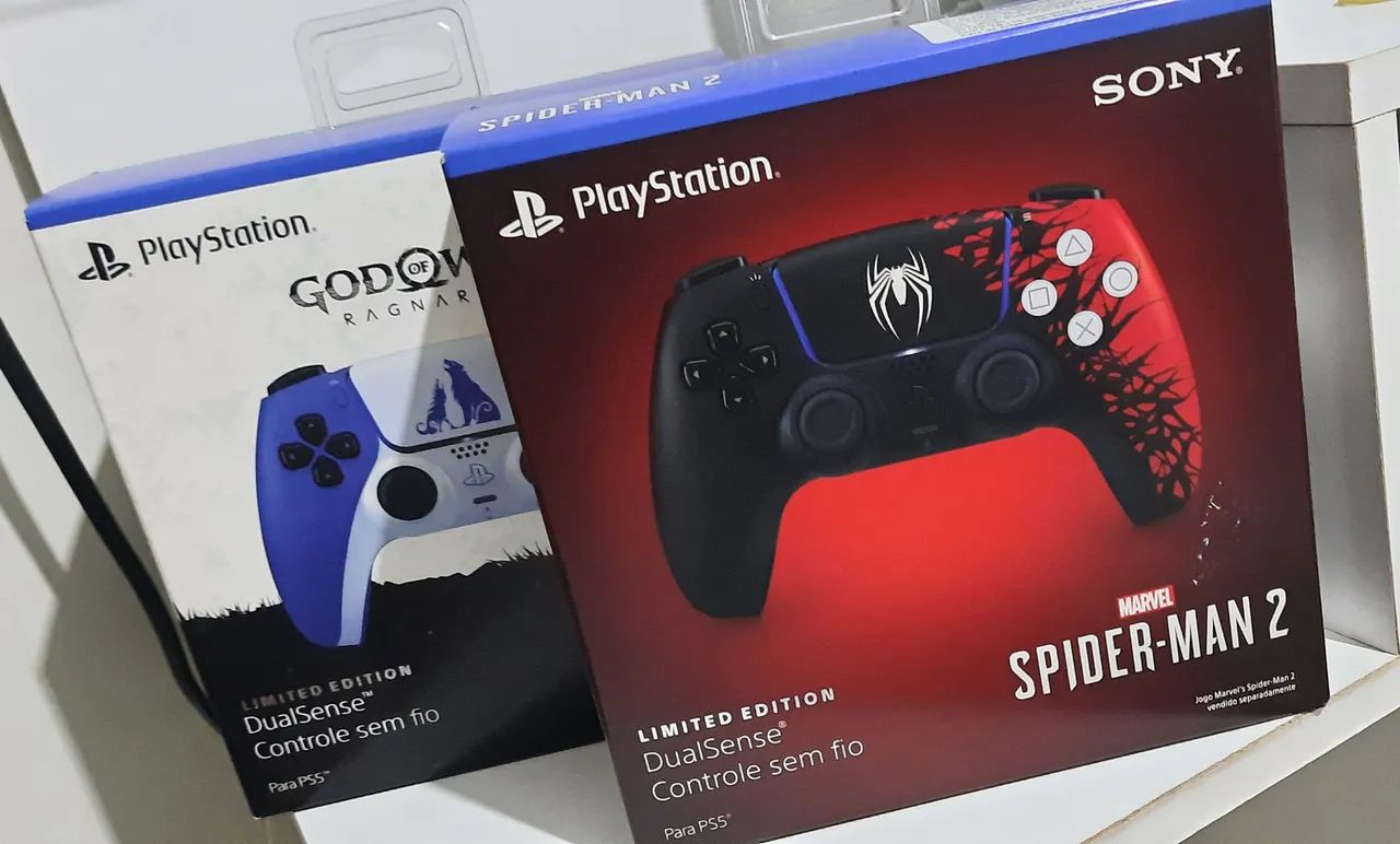 [2] Controles Ps5 edição Limitada - Spider Man 2 e God of War Ragnarok 