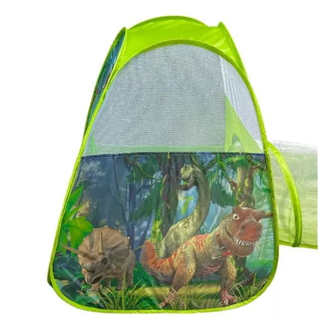 Barraca Infantil Toca Túnel 3 Em 1 Dinossauro T-Rex Verde - Foto 6