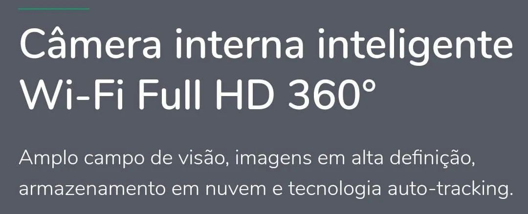 Câmera interna internet Wi-Fi Full HD 360° - Foto 3