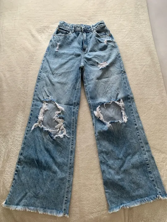 Calça jeans wide - 34