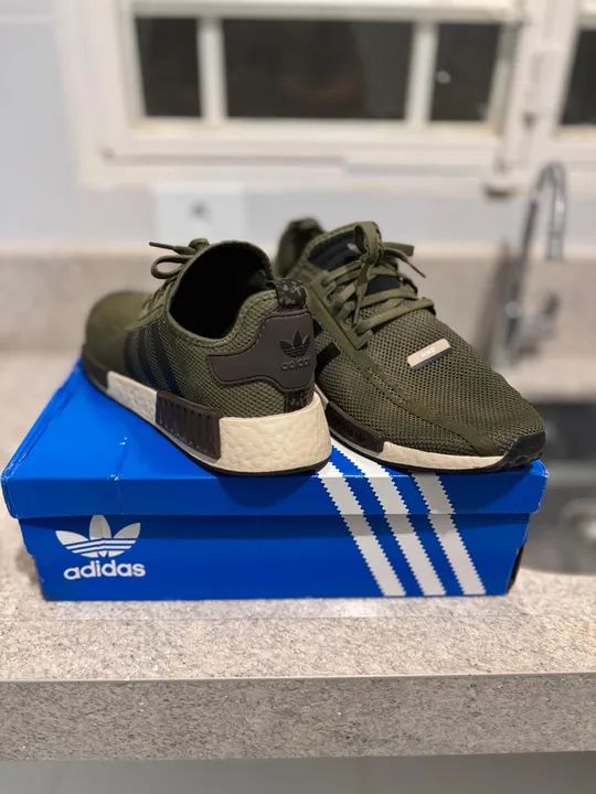 Tenis Adidas NMD R1 Verde Militar Calcados Esportivos Areias Sousa 1350511961 OLX