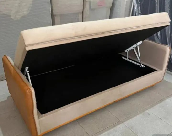 Sofá cama luxo com baú  - Foto 2