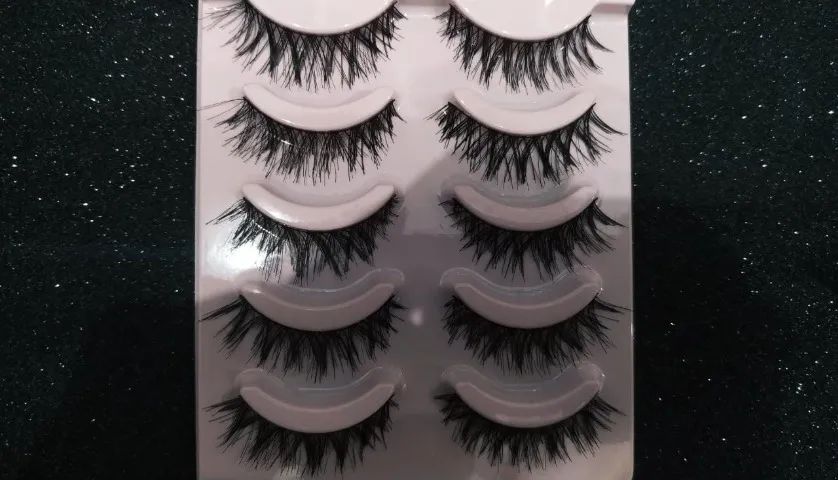 Cilios False Eyelash Postiços 5 Pares  10und F-8 - Foto 2