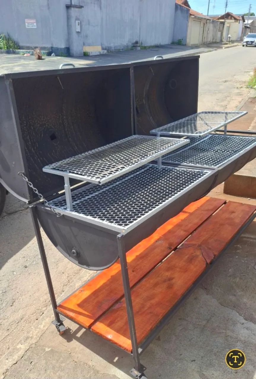 Churrasqueira a bafo dupla . Tambor especial reforçado  - Foto 2