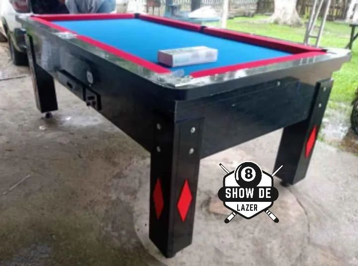 Sinuca Para Comércio Forração Pano Azul  - Foto 4