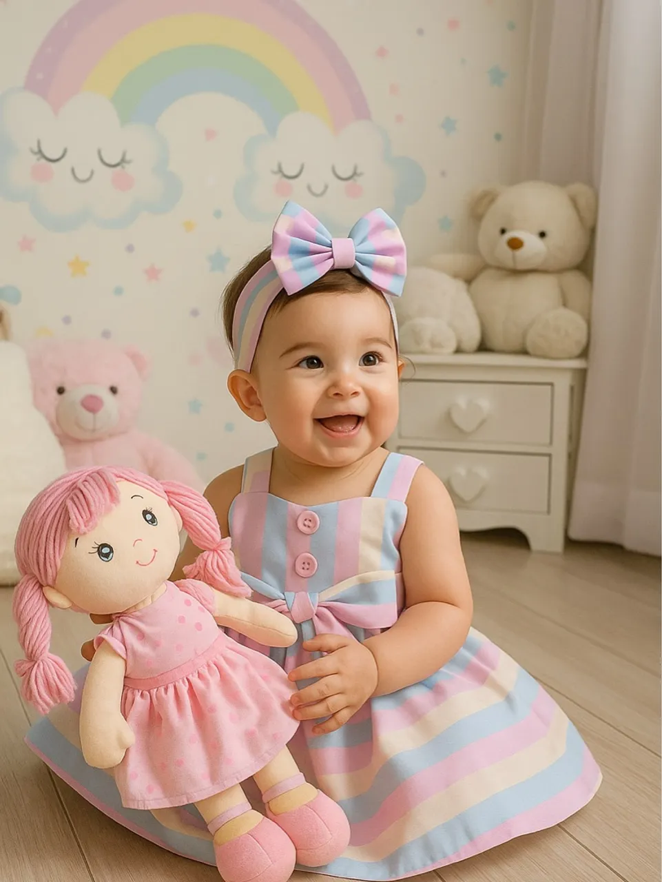 Vestido Infantil menina 1-4 anos