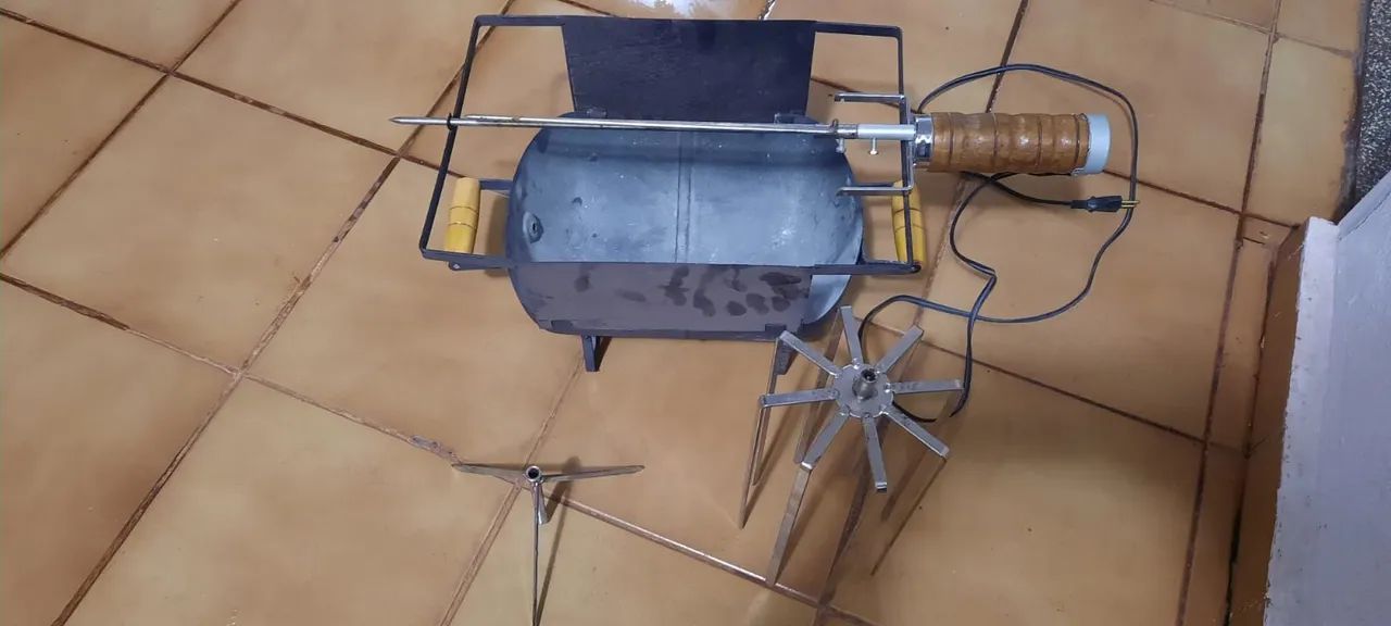 Churrasqueira móvel com espeto giratório<br> - Foto 4