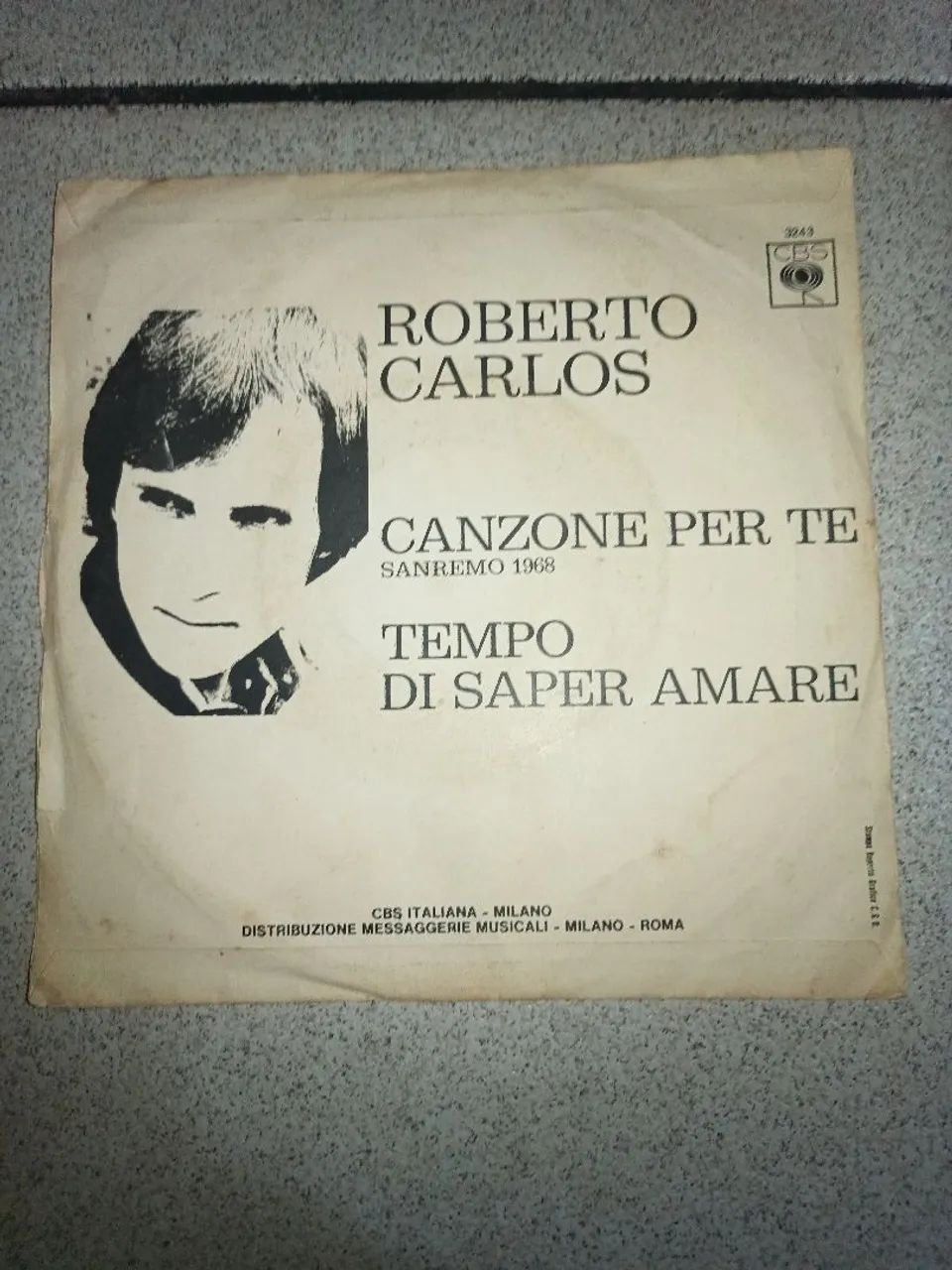 Compacto vinil Roberto Carlos Canzone per te/Tempo de saber Amare - Foto 2