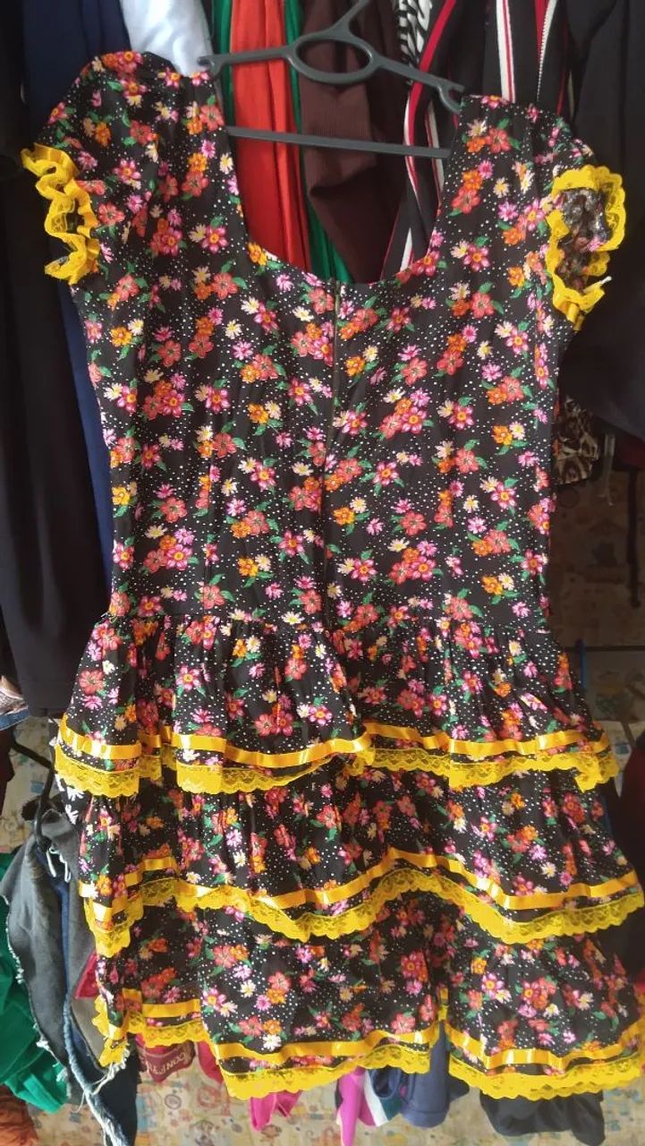 Vestido Infantil Floral Festa Junina - Foto 2