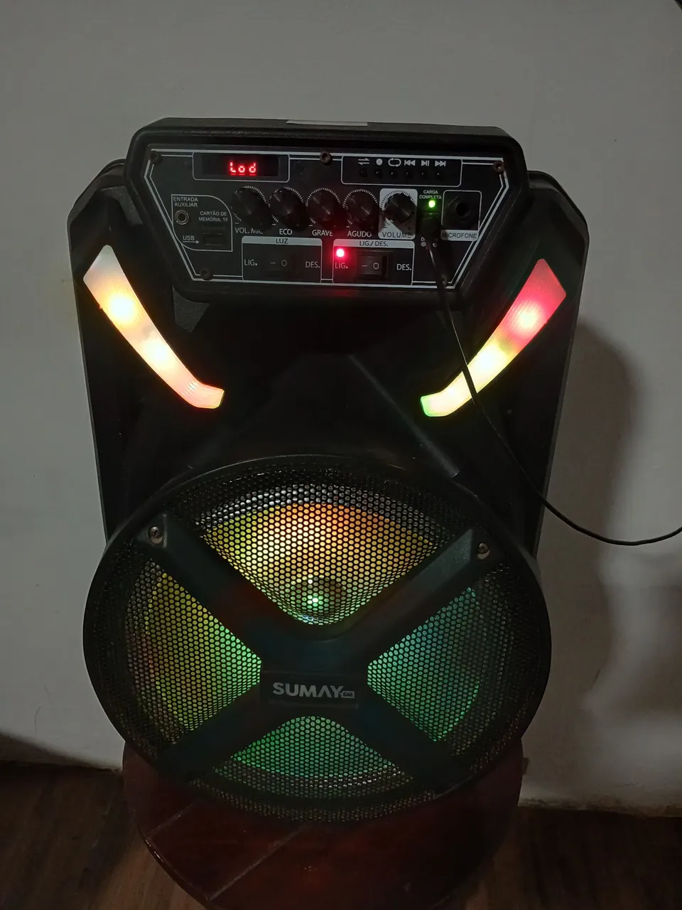 Caixa de Som Bluetooth com Led - Sumay