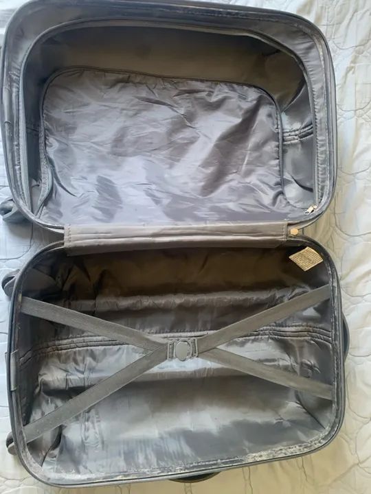 Mala de Viagem Grande - Cinza - Ótimo estado! - Foto 4