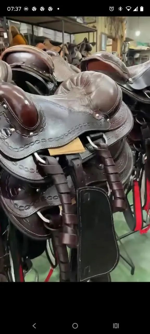 Sela de Montaria - Couro Legítimo - Impecável