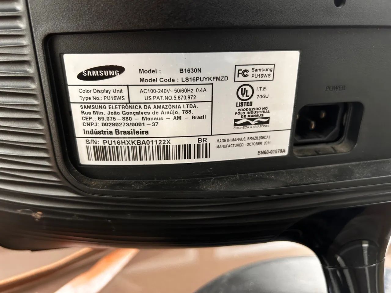 Monitor Samsung SyncMaster B1630 15.6 polegadas - Foto 2