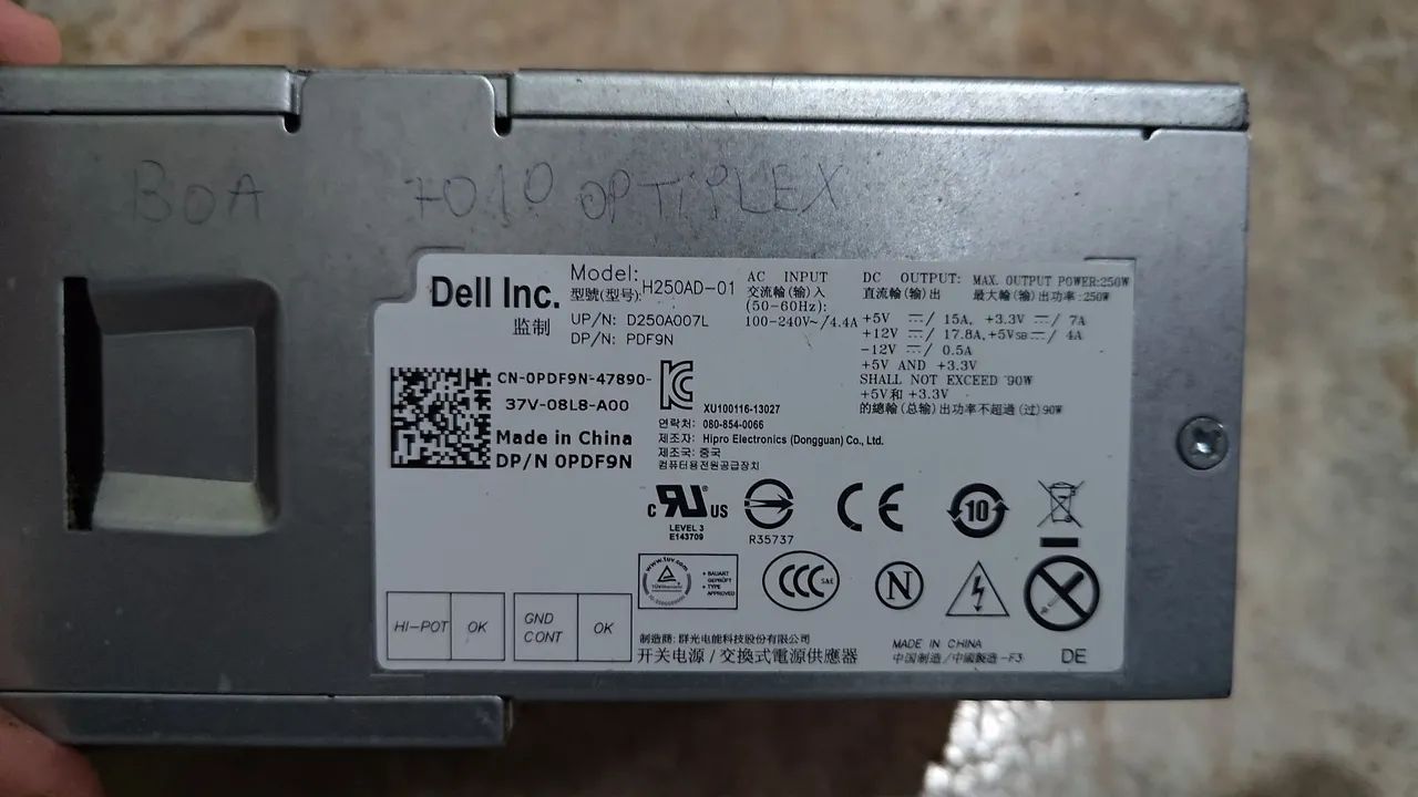 Fonte Dell H250AD-01 250W - Foto 3