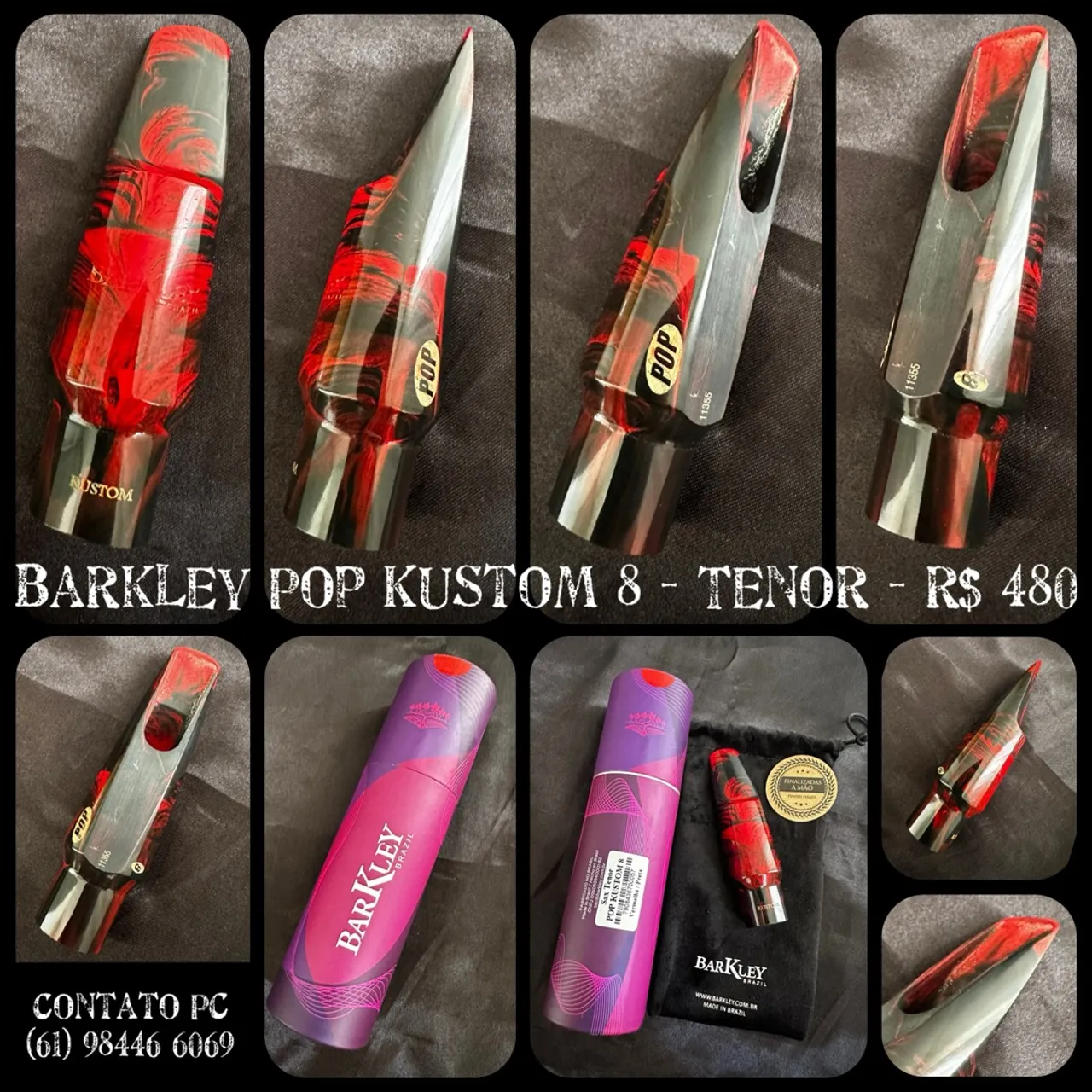 Boquilha Barkley Pop Kustom 8 - Sax Tenor