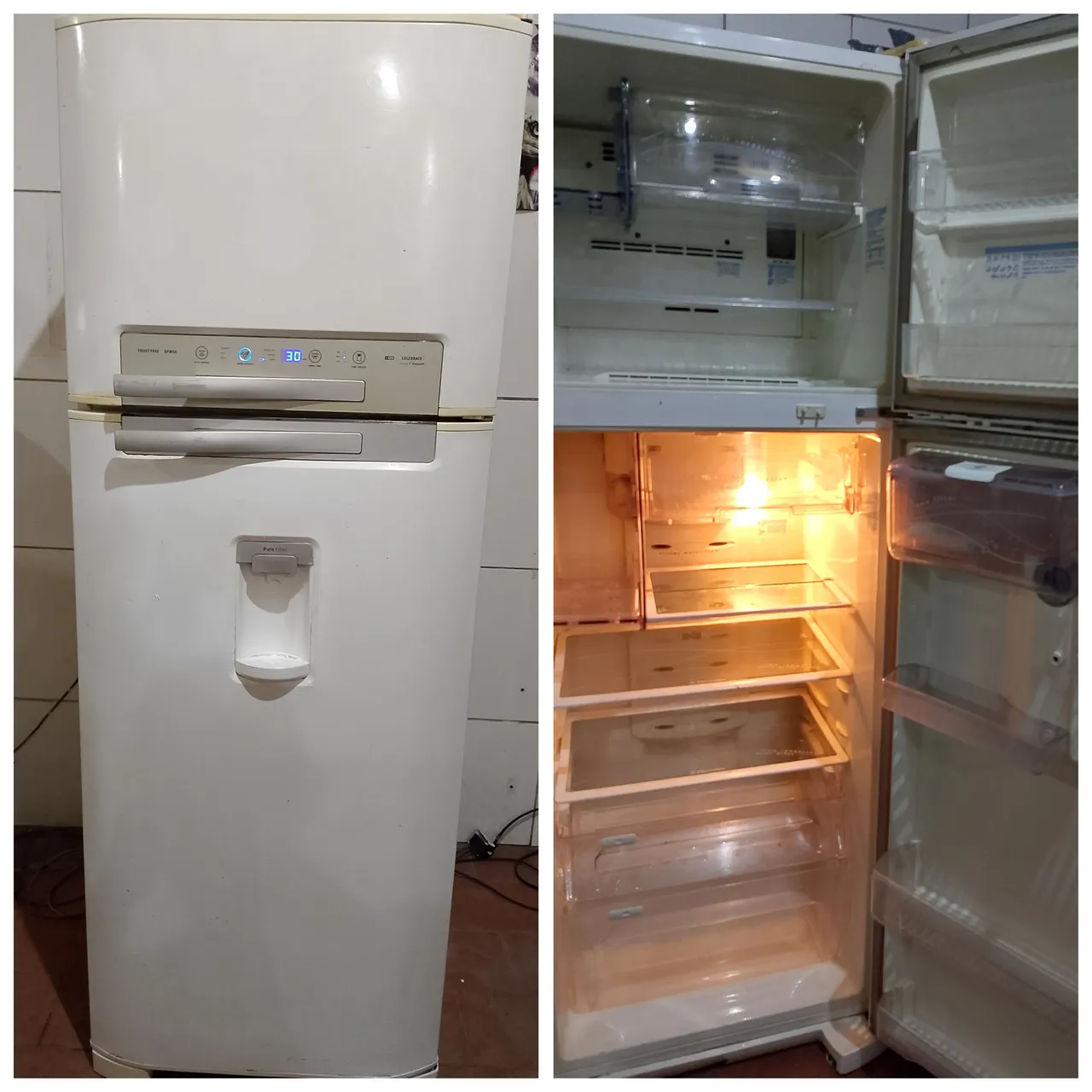 Vendo geladeira Electrolux Frost Free gelo seco gelando perfeitamente faço entrega