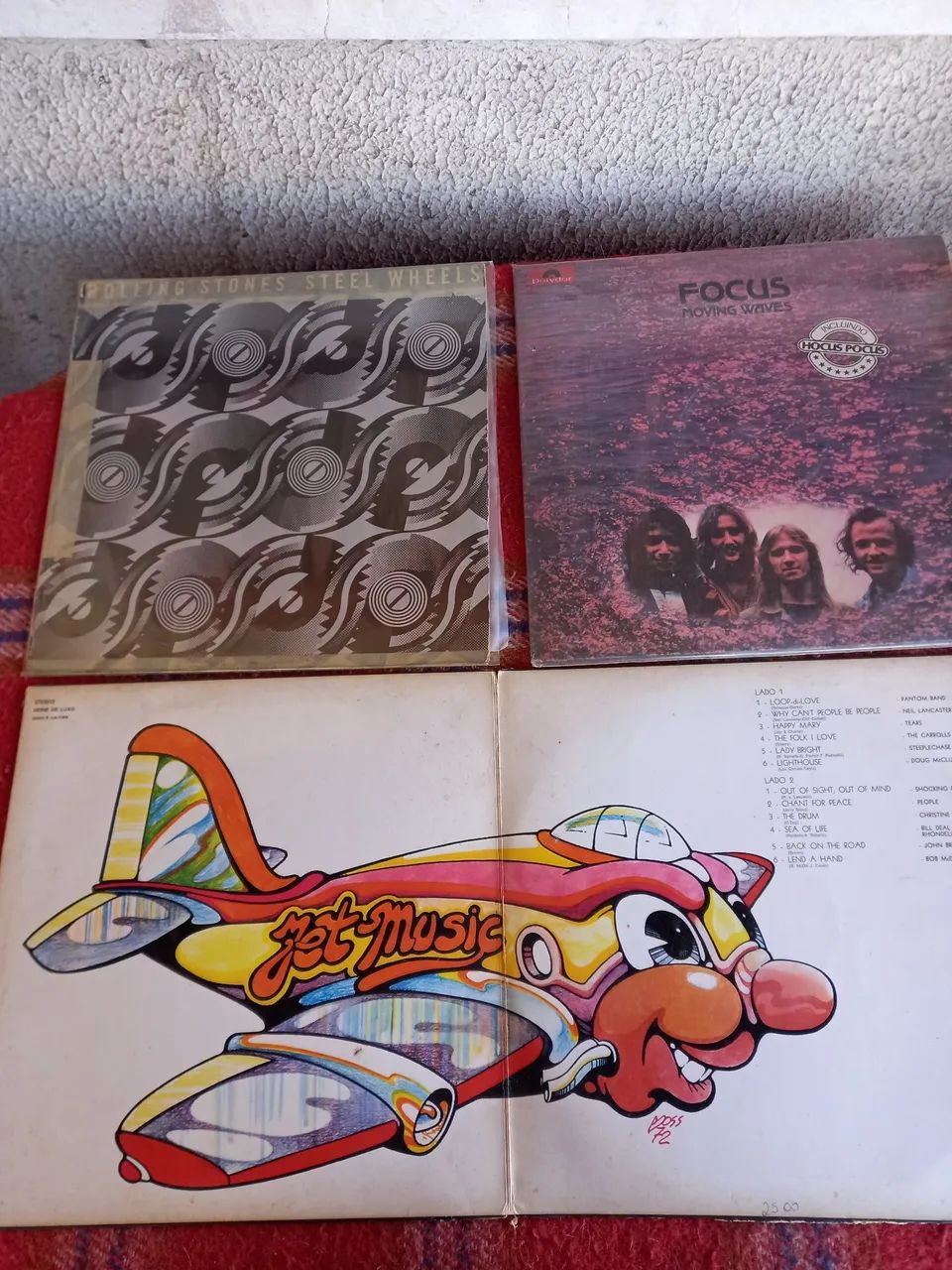 3 discos antigos de rock por 120