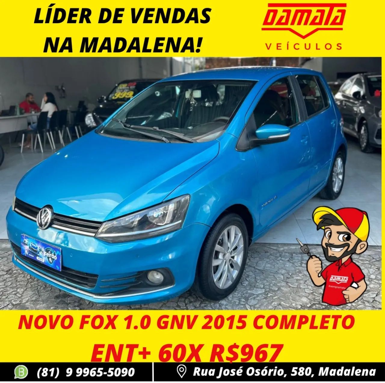 Volkswagen Fox 2015 GNV COMPLETO IPVA 2025 PAGO 2015