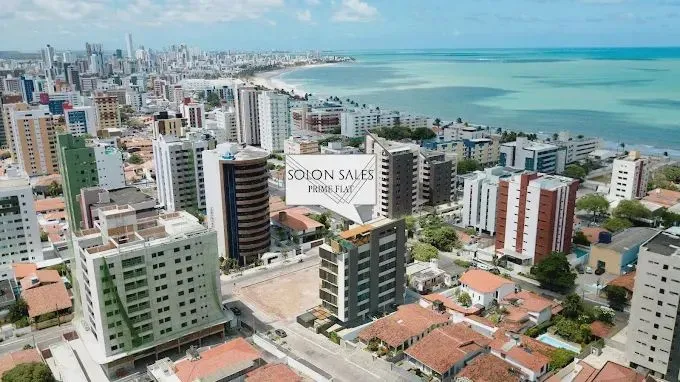 Manaíra - Alugo Flat de 1 Quarto Mobiliado - Próx. da Praia - Lazer na Cobertura, com Vist