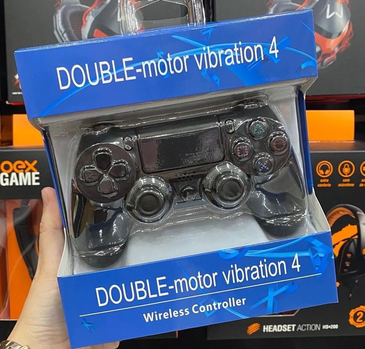 Controle ps4 Wireless  para PlayStation 4  - Vibração Dupla
