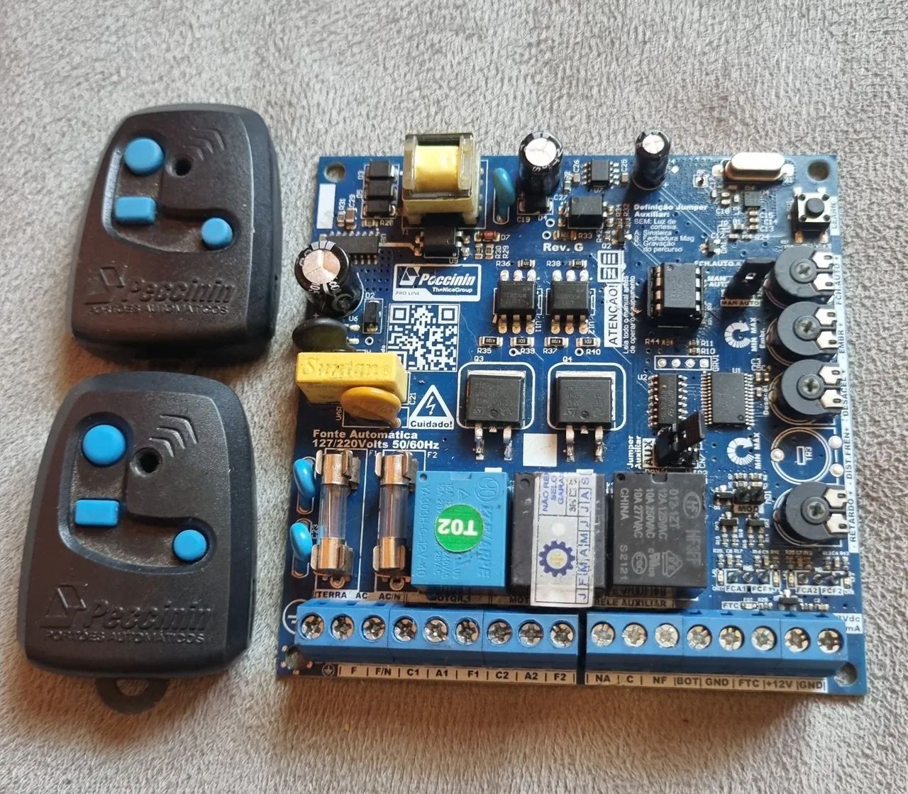 Placa Peccinin Central Dupla pra Portão Automático 