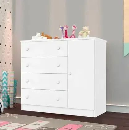 Cômoda infantil Laiza - Nova direito da fábrica - FAZEMOS ENTREGA - Foto 2