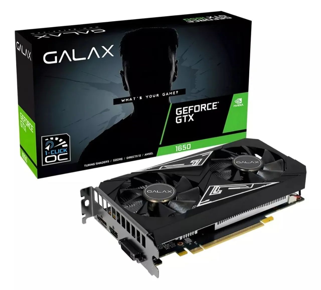 Placa de Vídeo Galax GeForce GTX 1650 1-Click OC - Foto 2
