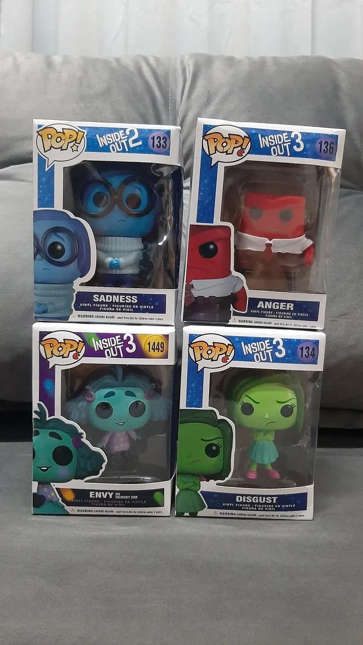 Bonecos Funko Pop Divertidamente - Foto 3