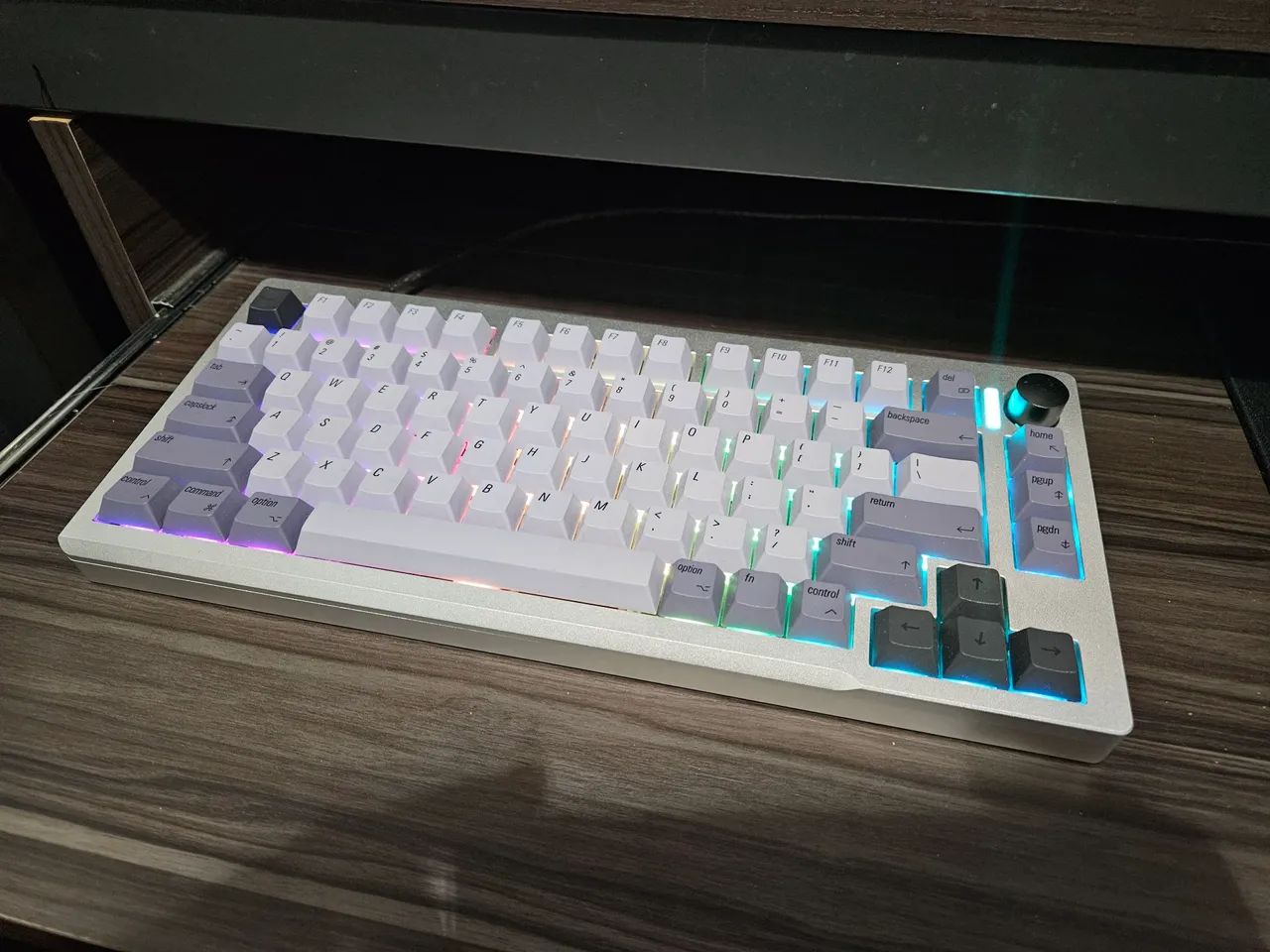 Teclado de alumínio Cidoo C75 Hall Effect - 8000hz, switches Gateron KS-20 