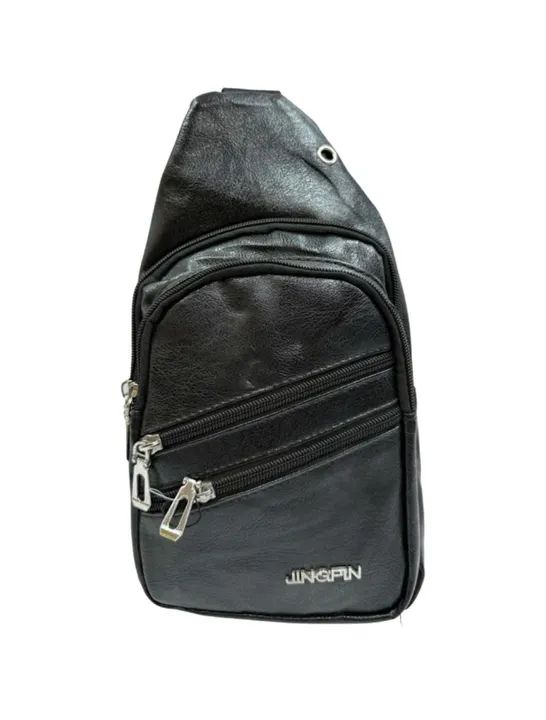 Bolsa lateral Shoulder Bag Mochila de Couro Transversal - Foto 3