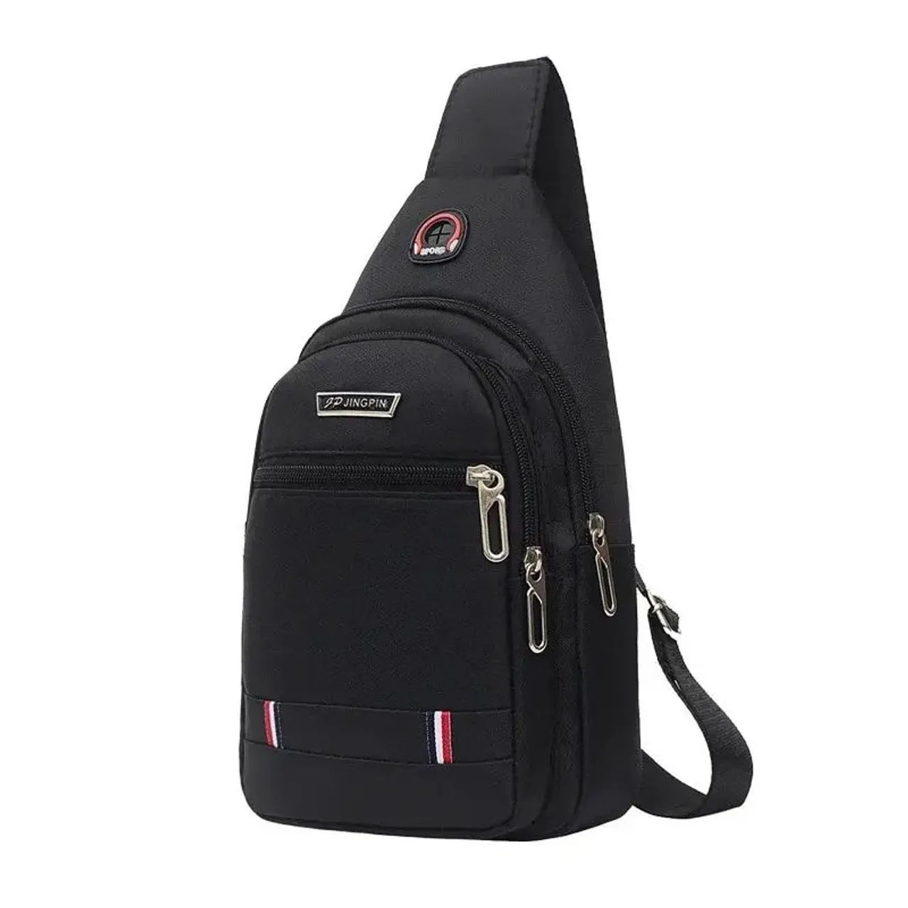 Mochila transversal portátil compacta material resistente 