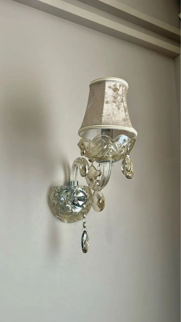 Lustre de Cristal e 2 Arandelas  - Foto 3