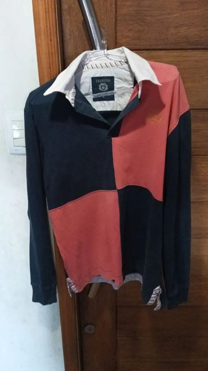 Camisa Rugby Color Block Masculina