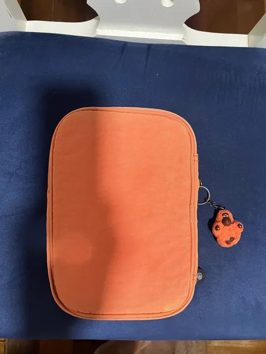 Estojo escolar Kipling original  novinho cor laranja. - Foto 3