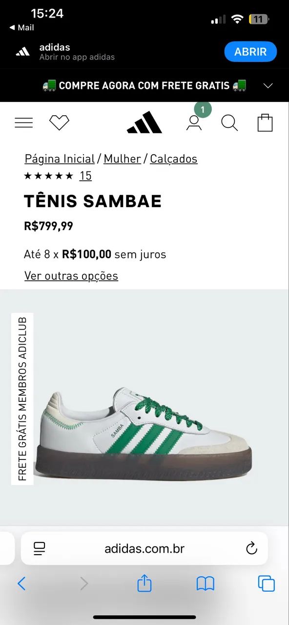 Tênis Adidas Samba  - Foto 3
