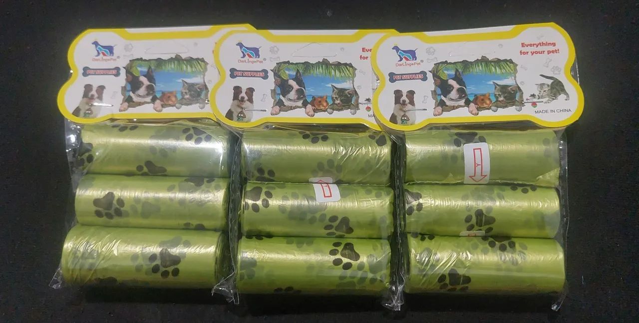 Refil Cata Caca Eco pacote com 3, total de 45 saquinhos