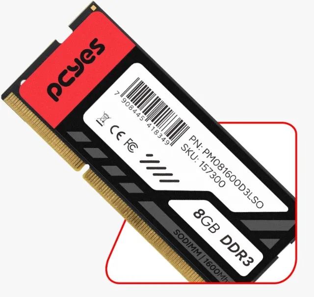 8GB DDR3 1600MHz PCYES SODIMM Low Voltage 1.35V RAM Memory *FREE DELIVERY*64167704329729122
