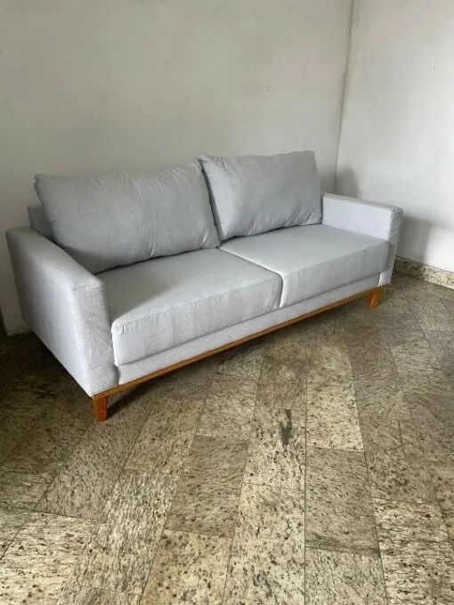 Sofá Living com 1,80m de Largura e Tecido Linho- Produto Novo Entrega Rápida