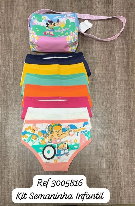 Calcinhas Turma da Lia - 7 peças - Foto 2