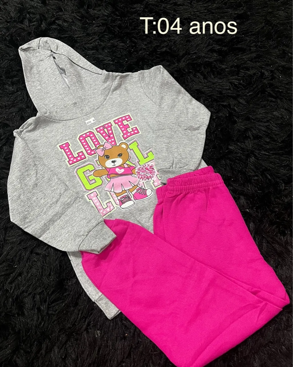 Conjunto Moletom Menina 4 Anos