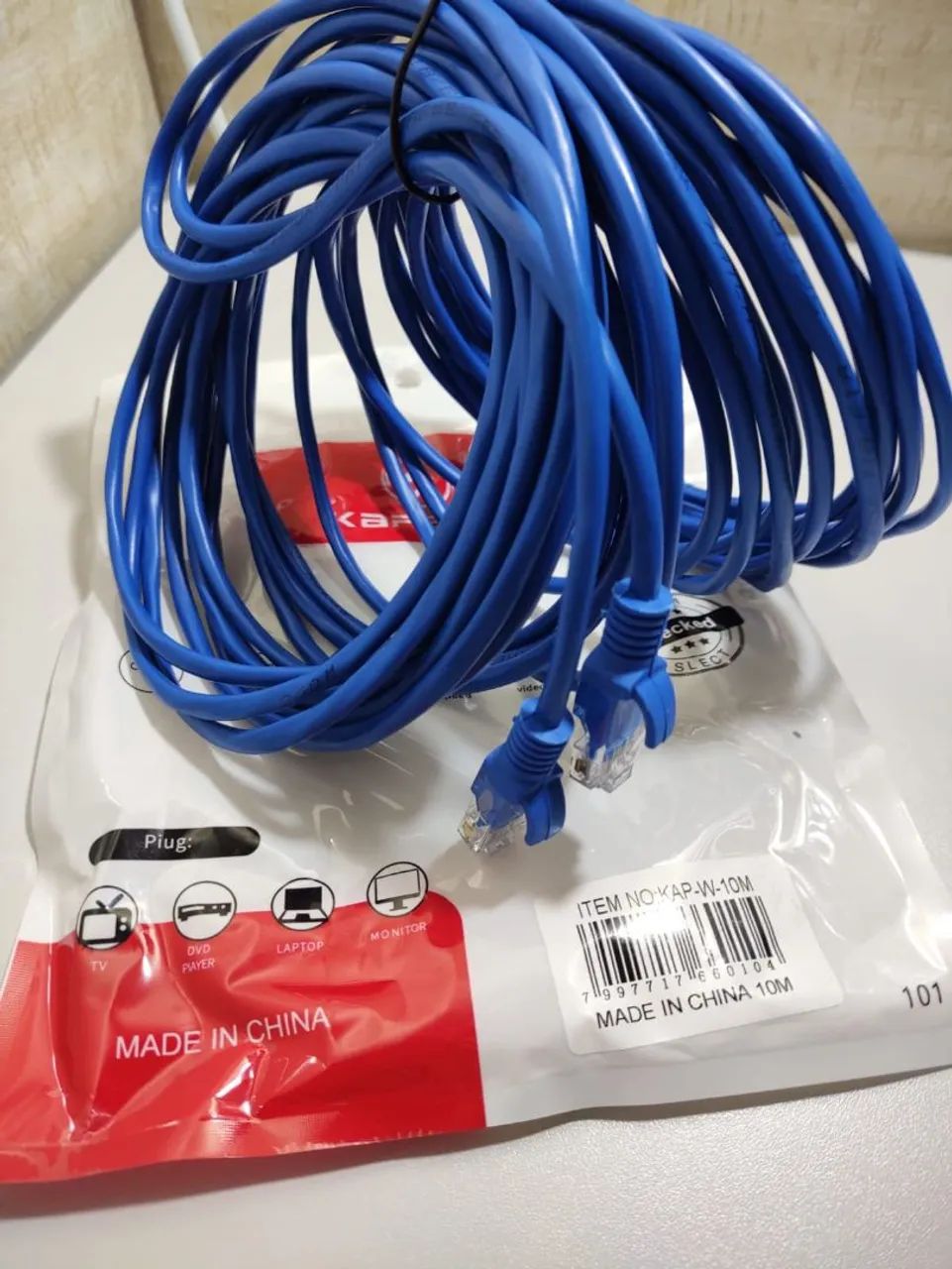 VENDO CABO DE REDE RJ45, MODELO KAP-W-10M