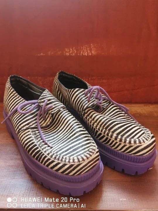 Mocassim Via Mia Zebra - Foto 2