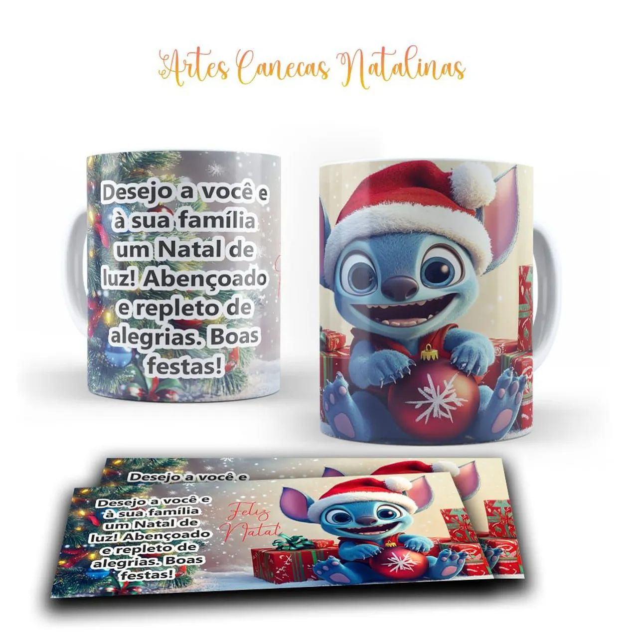 Canecas natalinas para decorar e presentear - Foto 4