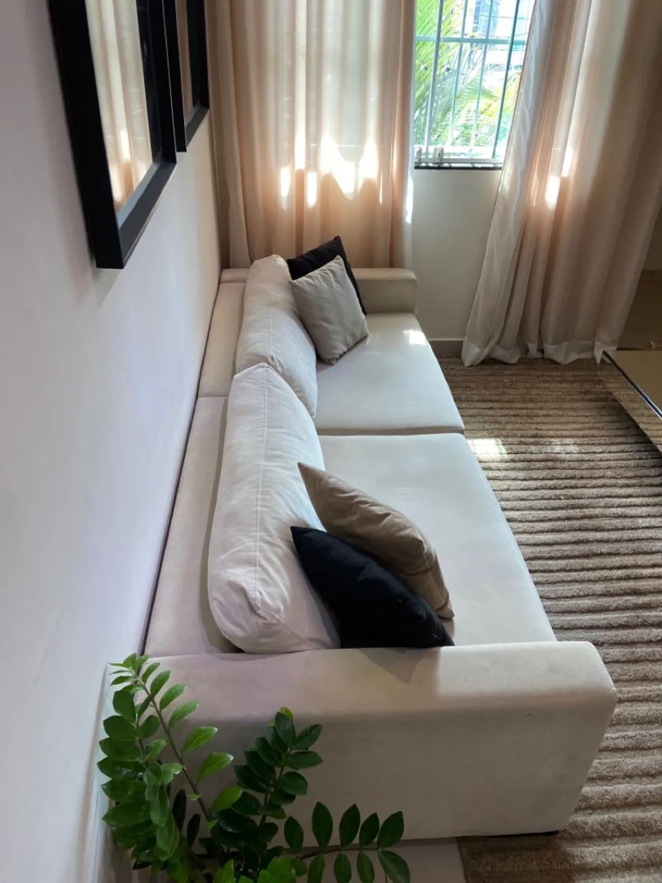 Sofá Artefacto Bege 4 Lugares  - Foto 2