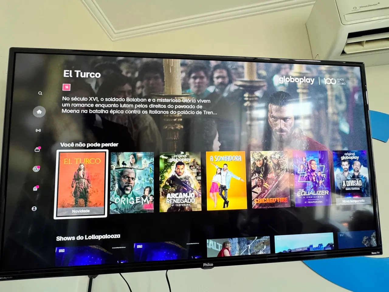 Smart TV LED 42? Philco Full HD com Roku TV
